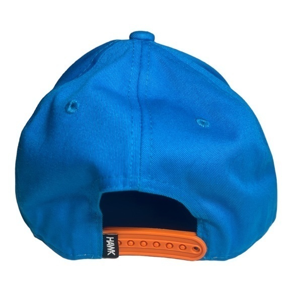 Tony Hawk Adjustable Hat with Leather Patch Skateboard Pattern on Bill - Picture 3 of 4